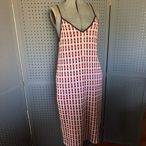 Zara multi colored, checkered sweater dress NWT
